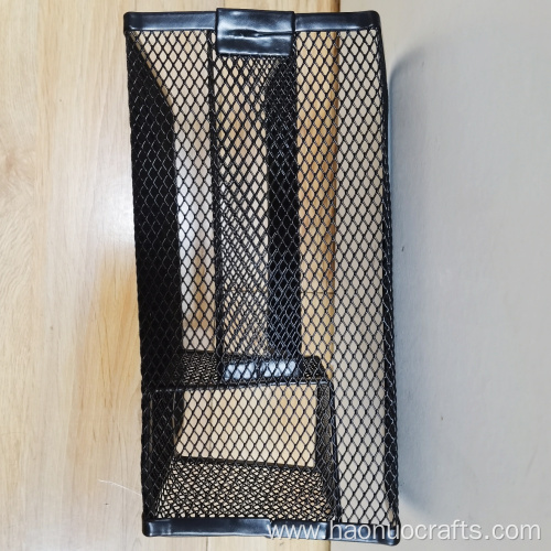 metal mesh pen holder large capacity bucket storage